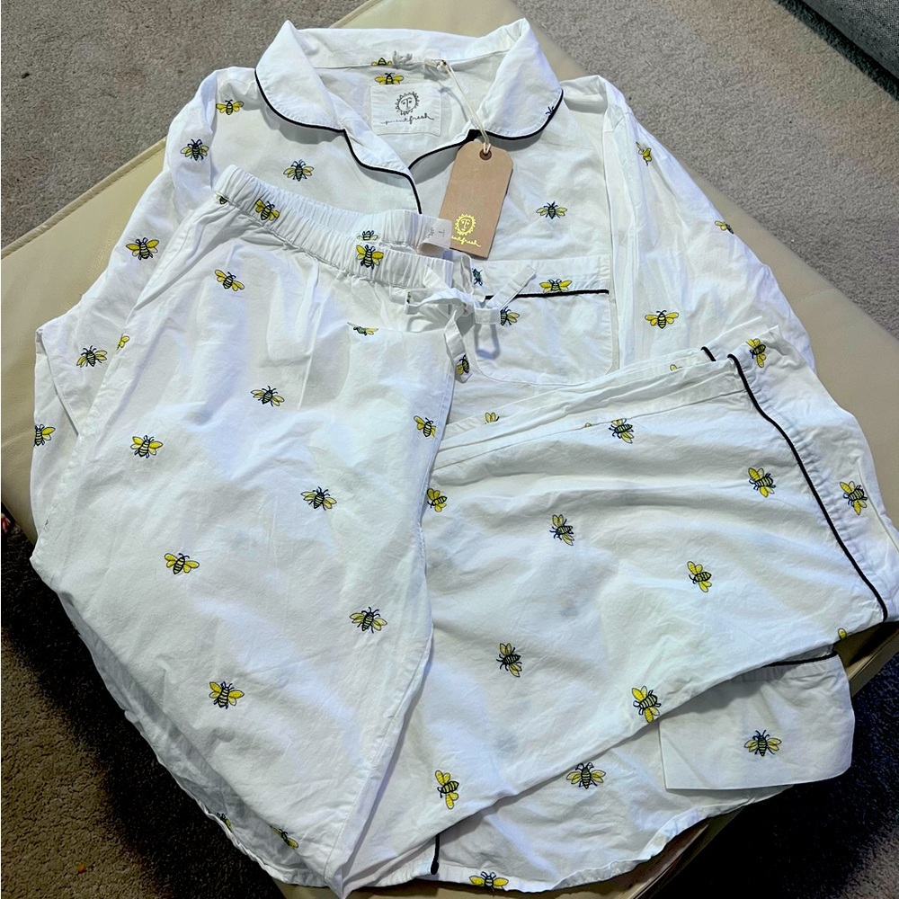 Printfresh Beekeeper Pajama Set Large New